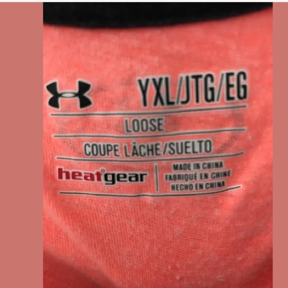 5/$20 UA Coral Skull Top Youth XL (or Adult Small) - Picture 3 of 4
